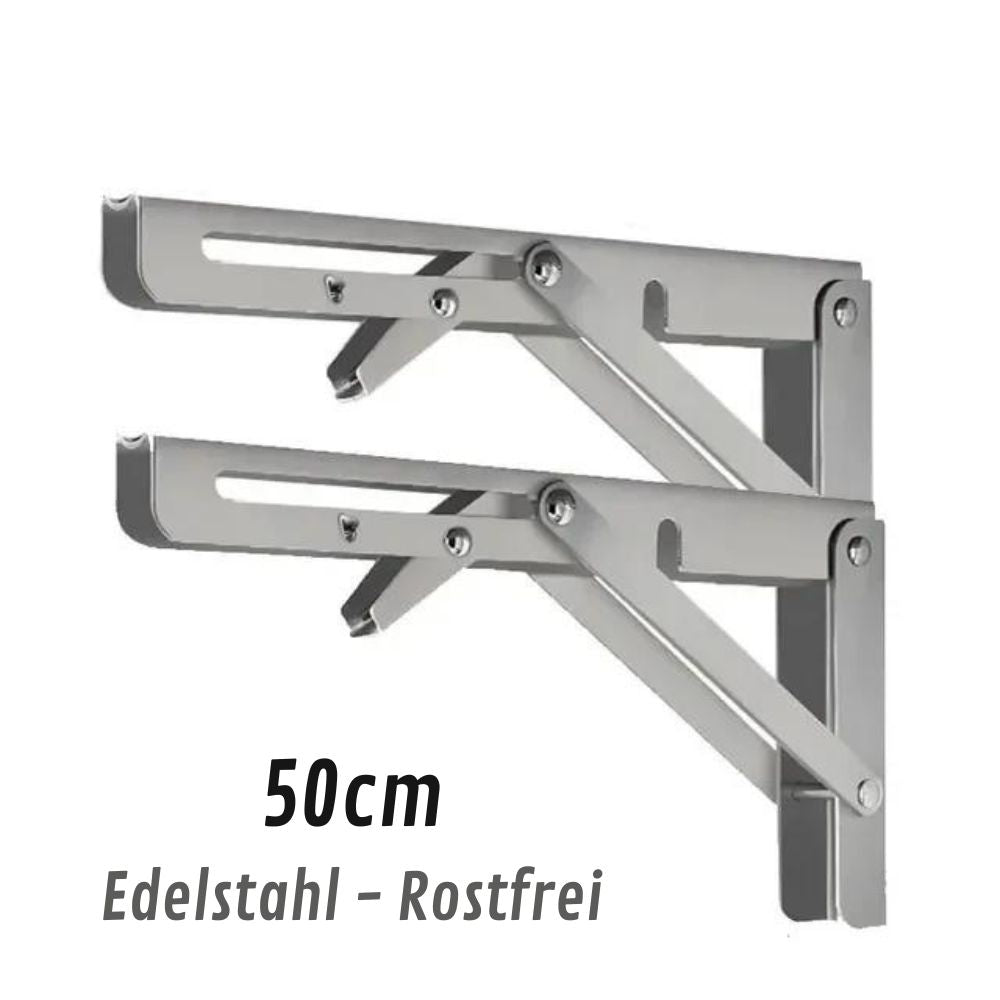 2er-Set klappbare Schwerlast-Winkel für Regal | faltbare Wandhalterungen