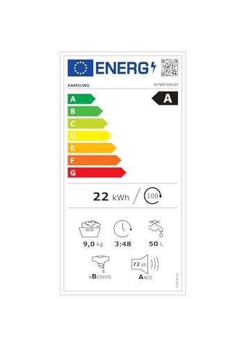 Samsung (WF90F09C4SU2) 'Bespoke AI' Waschmaschine (9kg): SmartThings Energy Mode, Ecobubble, SuperSpeed