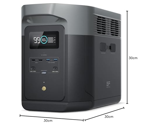 EcoFlow 'DELTA 2 MAX' portable power station: solar generator for home, camping, and RV