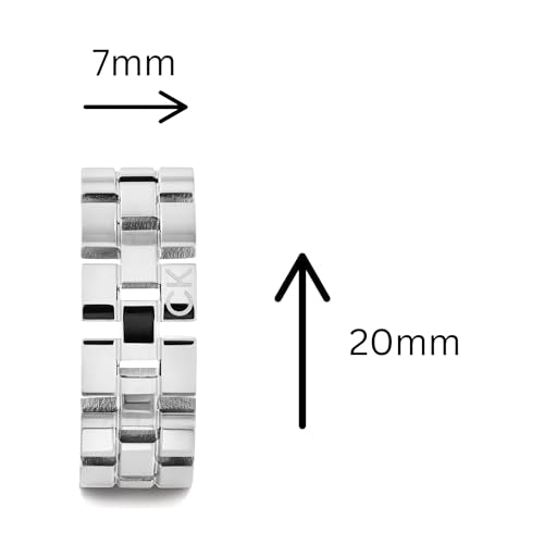 Calvin Klein Creolen Edelstahl Damen-Ohrringe aus Kollektion 'GEOMETRIC'