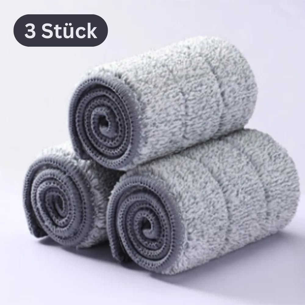 Wischmopp-Set mit Eimer | Auswringfunktion und Edelstahlgriff für alle Böden6