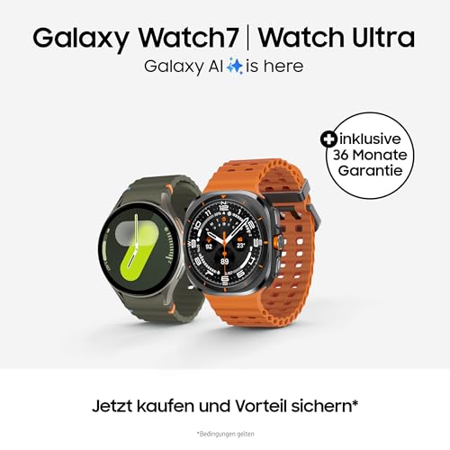 Samsung Galaxy Watch7 Smartwatch (40mm) inkl. 36 Monate Herstellergarantie