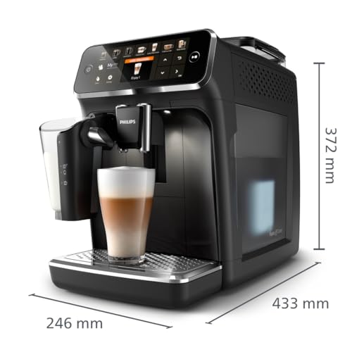 Philips Series 5400 Kaffeevollautomat EP5441/50 | 12 Kaffeespezialitäten, LatteGo Milchsystem, TFT-Touchscreen