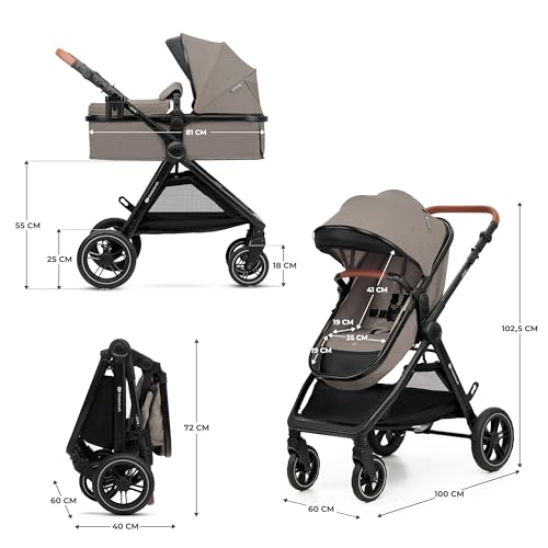 Kinderkraft ESME 3-in-1 multifunctional stroller: carrycot, stroller, Maxi-Cosi