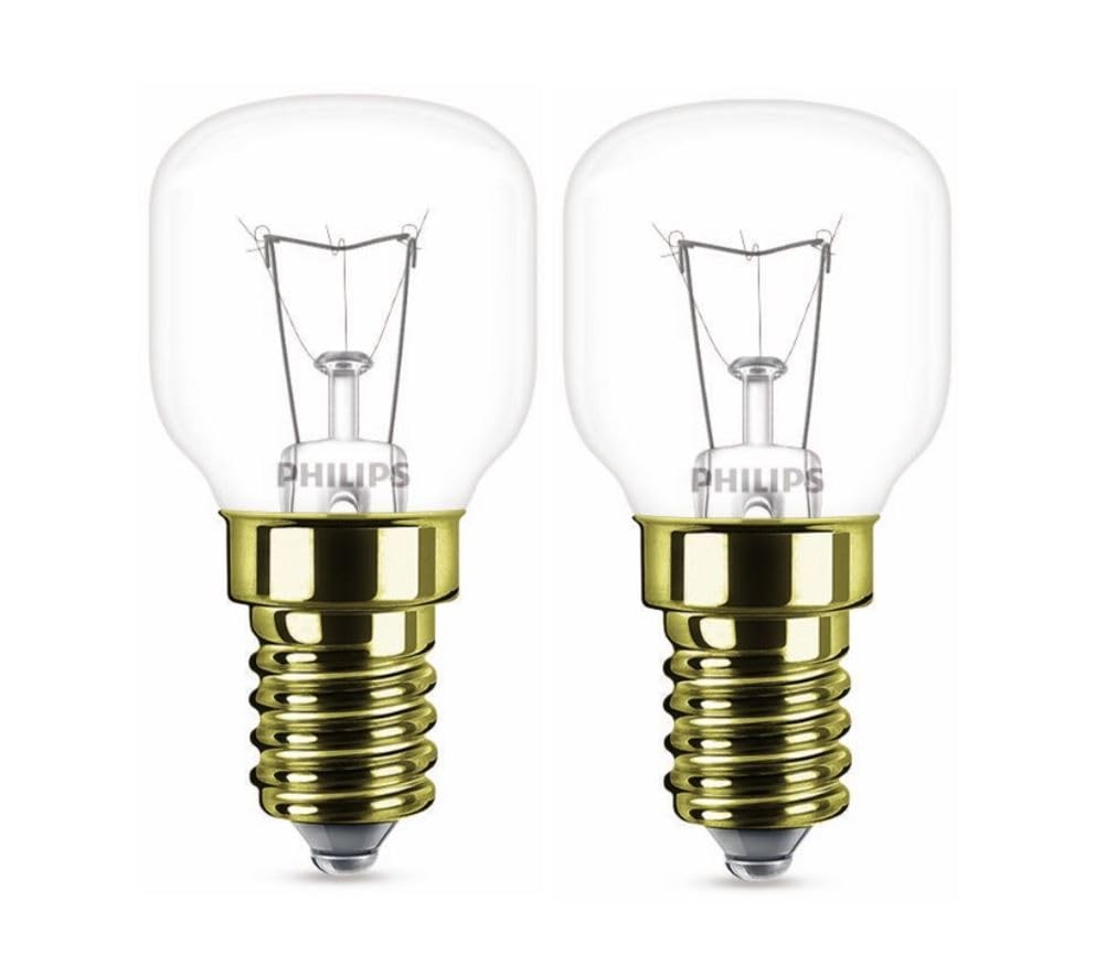 PHILIPS Backofenlampe E14 - 2er-Set | 40W Tropfenform | Hitzebeständig bis 300 °C