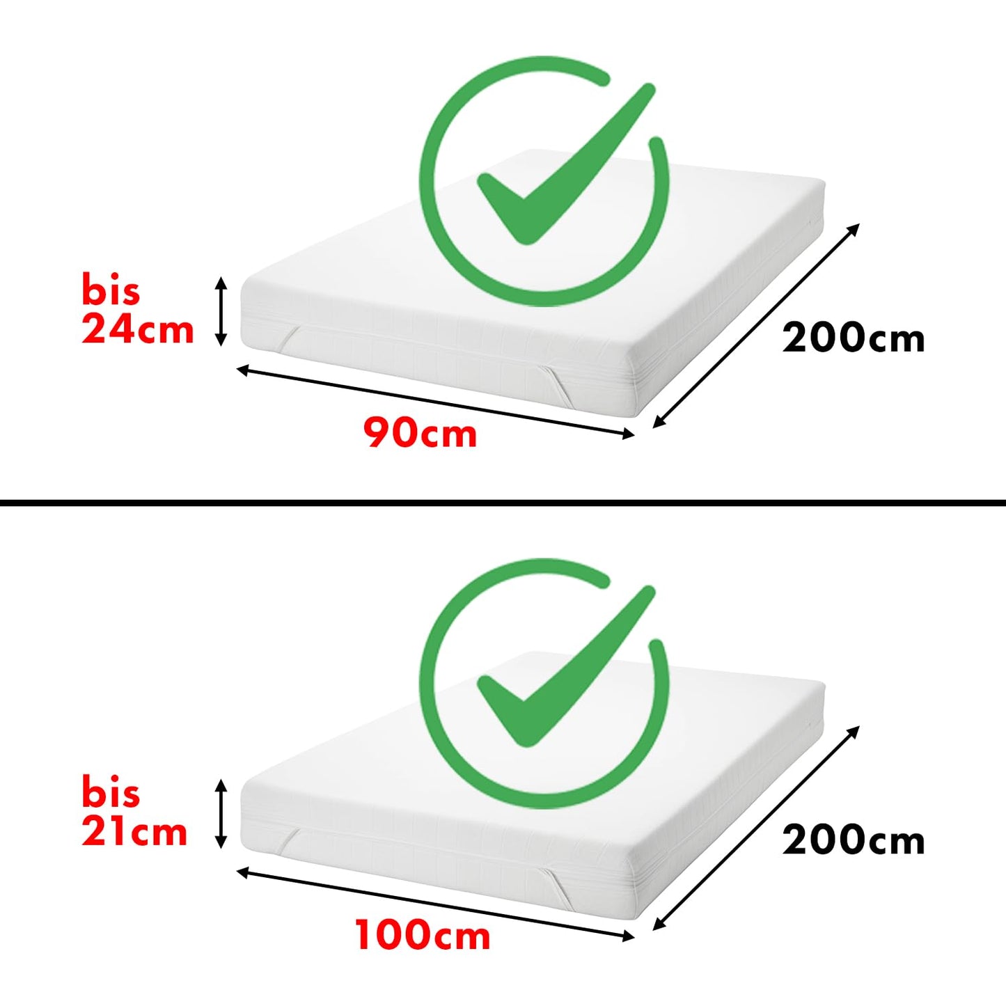 JACOBSON Jersey Spannbettlaken aus 100% Baumwolle (90x200-100x200cm - Anthrazit)