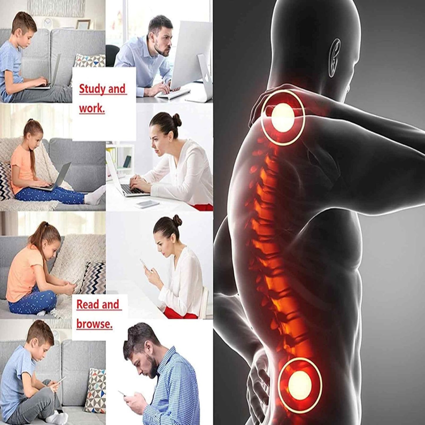 Verstellbarer Haltungskorrektor für Schlüsselbeinunterstützung | lindert Nacken-, Rücken- und Schulterschmerzen3