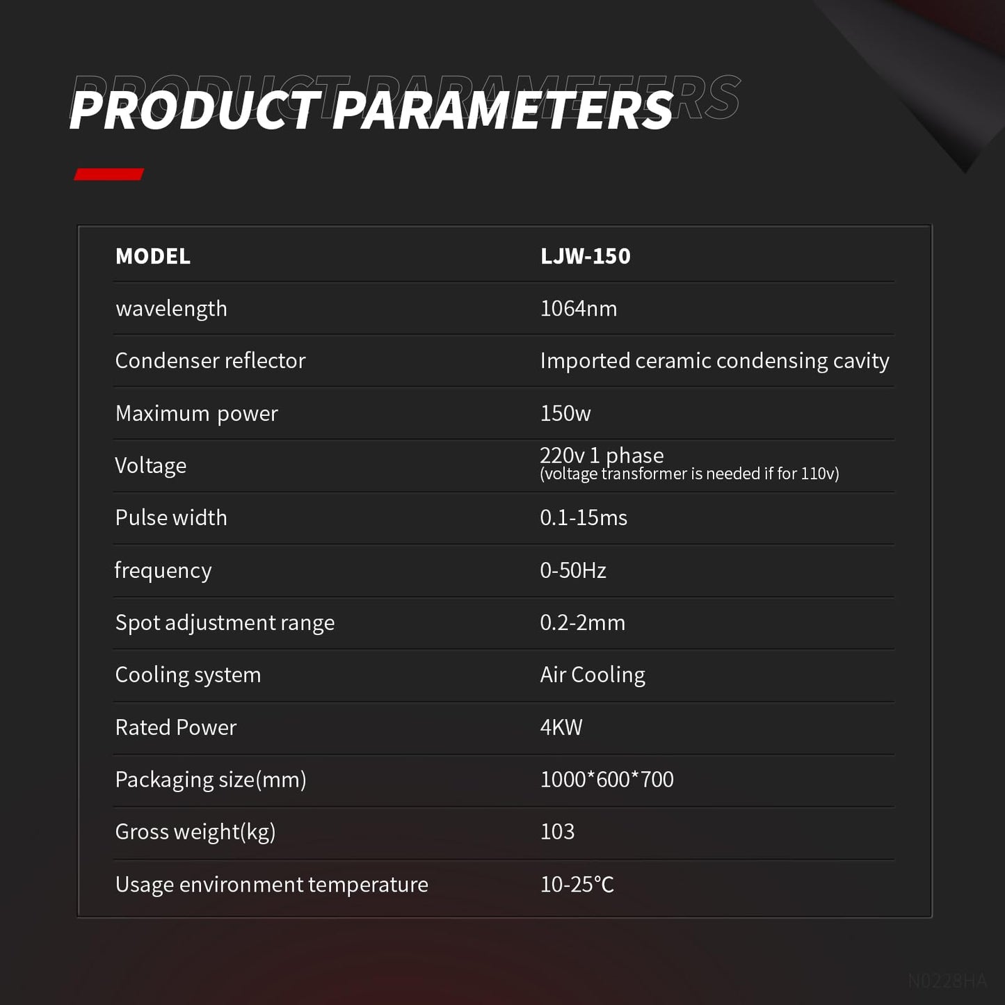 ZAC Laser Schmuck-Punktschweißgerät mit CCD (150W): 40 Joule