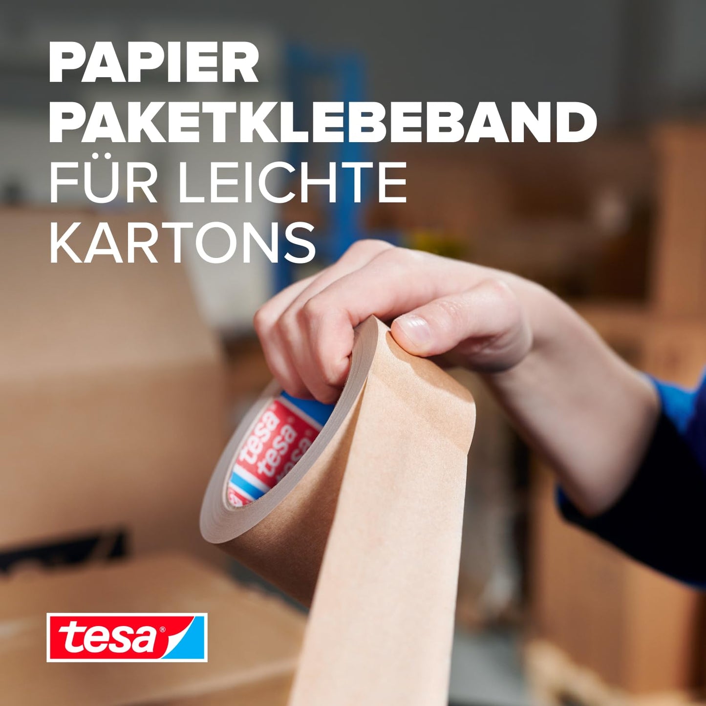 tesa Paketklebeband (Braun): 6 Rollen à 50m x 50mm, FSC-zertifiziert & recyclingfreundlich