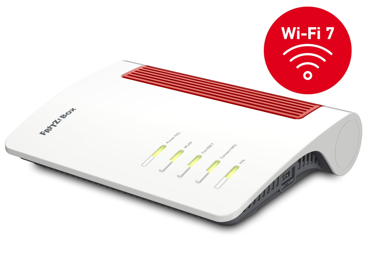 FRITZ!Box 7690 (Wi-Fi 7 DSL-Router mit 5.760 MBit/s (5GHz) - DECT-Basis