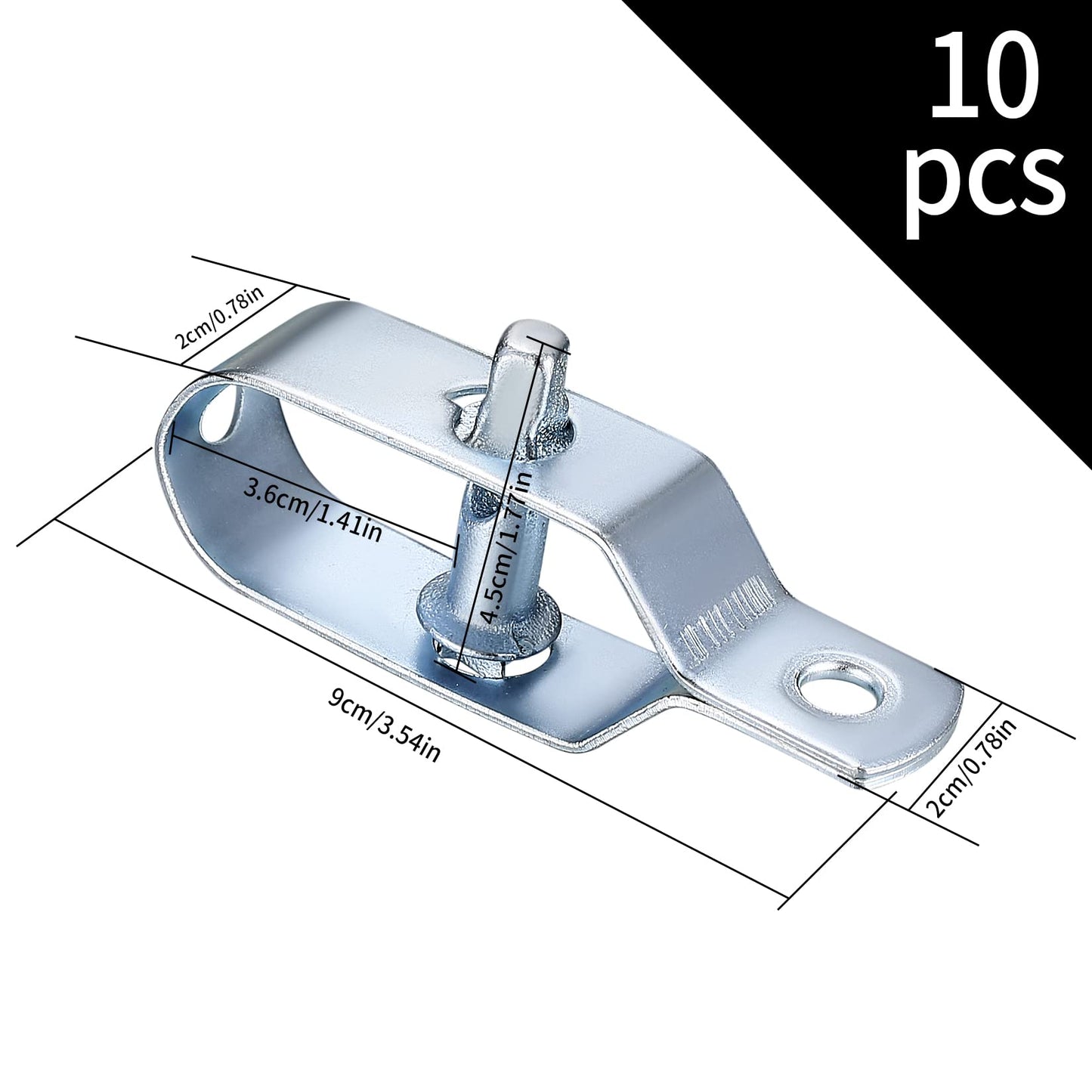 Maschendrahtzaun Spanner für Garten (10 Stück): Spanndraht, Knotengeflechtzaun