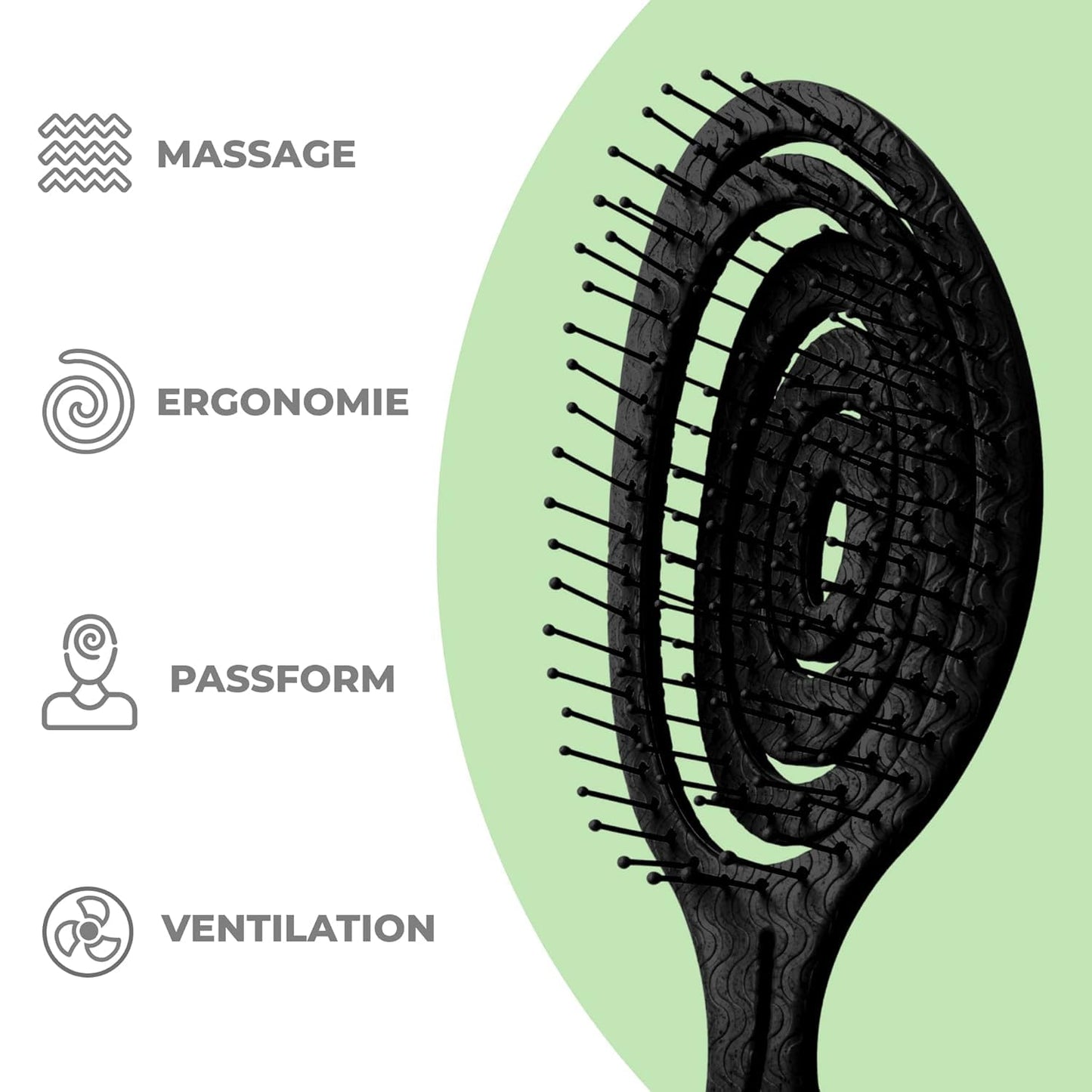 Ninabella Entwirrungsbürste - Für alle Haartypen & nachhaltige Pflege