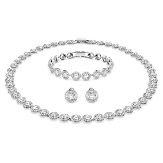 Swarovski 'Una Angelic' Schmuck-Set: Eleganz in Kristall und Rhodium