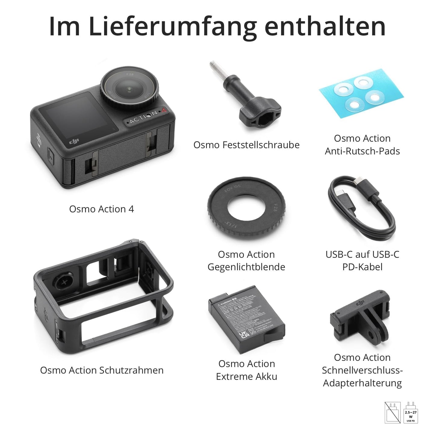 DJI Osmo Action 4 Essential Combo Action Camera: 4K/120fps, Low-Light Recording, Waterproof