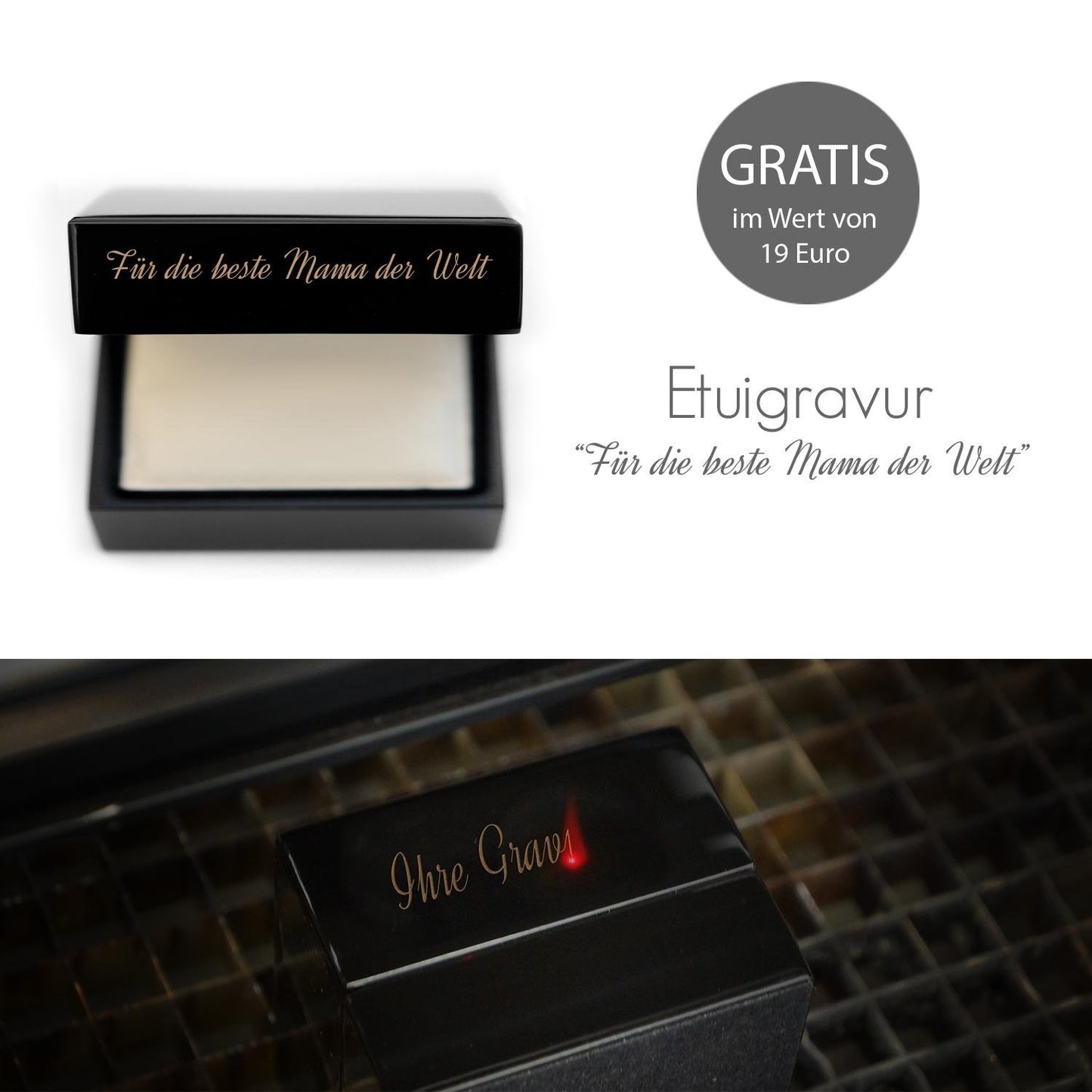 AMOONIC Affinity Heart Necklace (925 Silver) with Zirconia Stones: FREE Engraved Case | For the Best Mom in the World