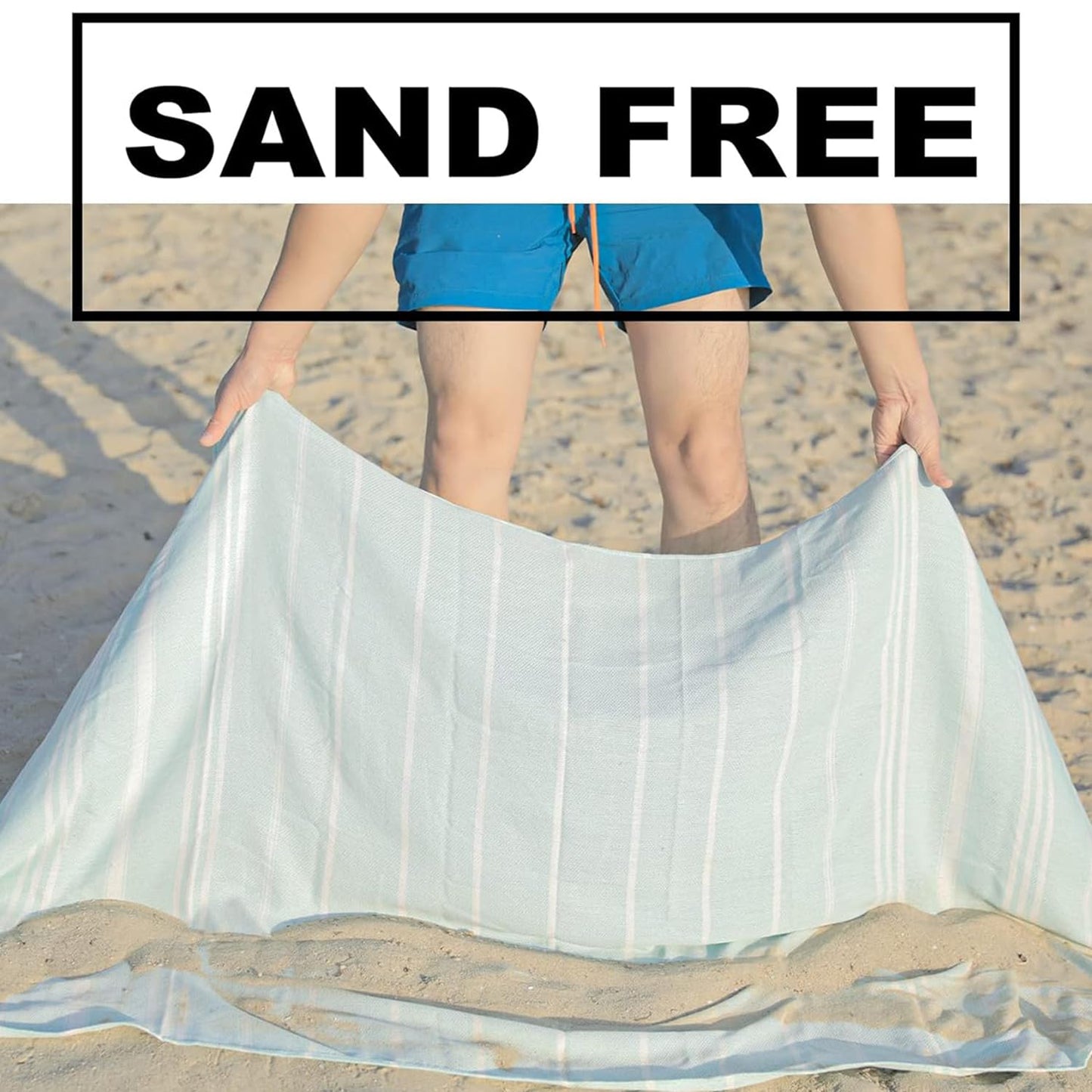 Beach towel XXL for women and men: Hammam towel made of Turkish cotton, quick-drying