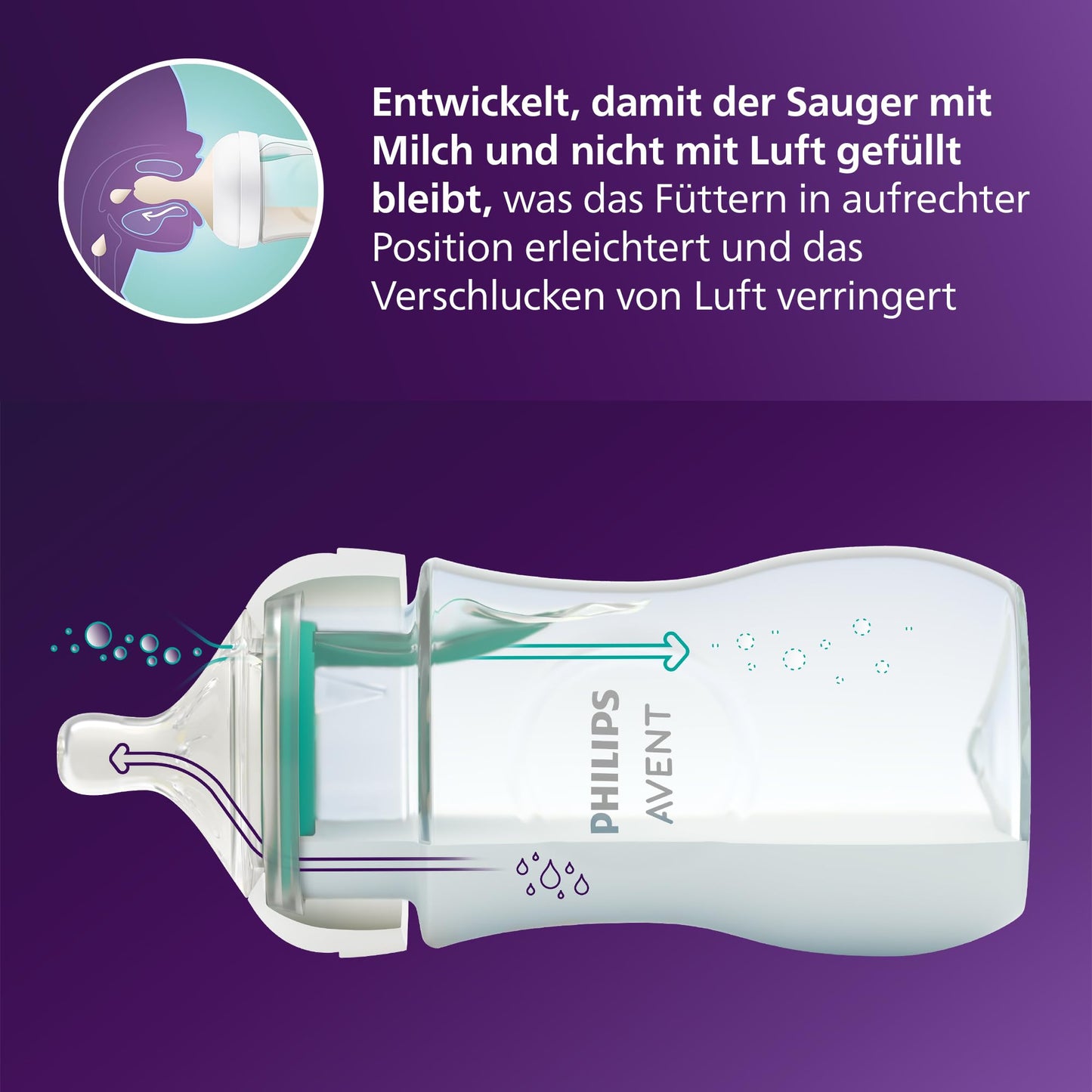 Philips Avent Babyflaschen mit AirFree Ventil: Geschenkset für Neugeborene