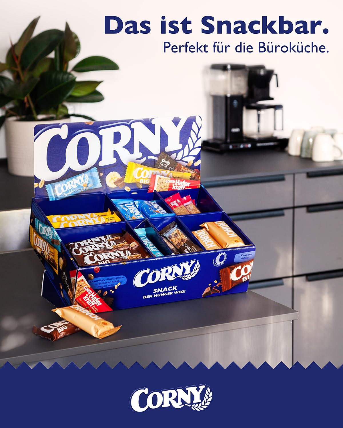Corny Mix Box | Müsli-, Haferriegel und Nussriegel Großpackung (75x Riegel)