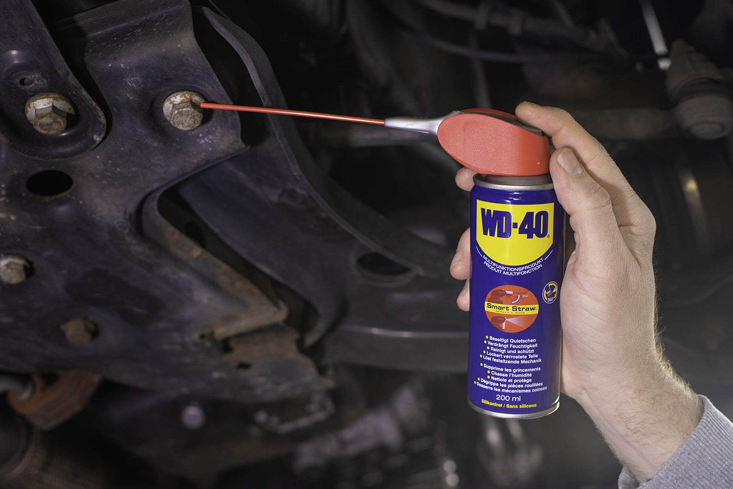 WD-40 Multi-Purpose Smart Straw, Precise Spray, Rust Protection - 400ml