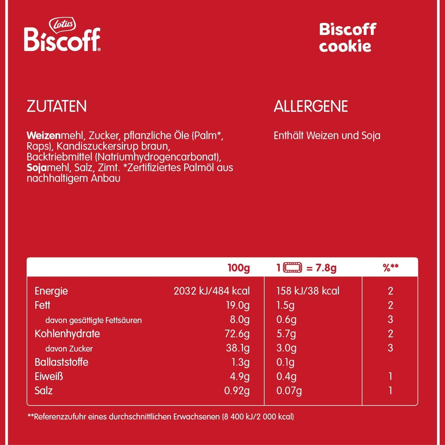 Lotus Biscoff: Original Karamellisierter Keks (300x Kekse) | Vegan - 1.875 kg