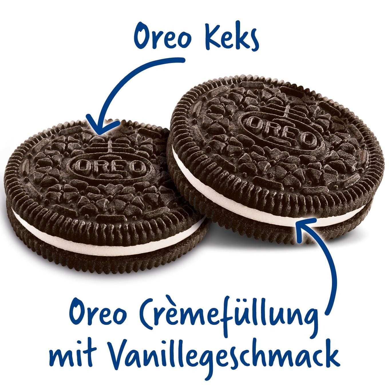 OREO Original (12x 176g): Knuspriger Kakao Doppelkeks gefüllt mit Crème-Füllung