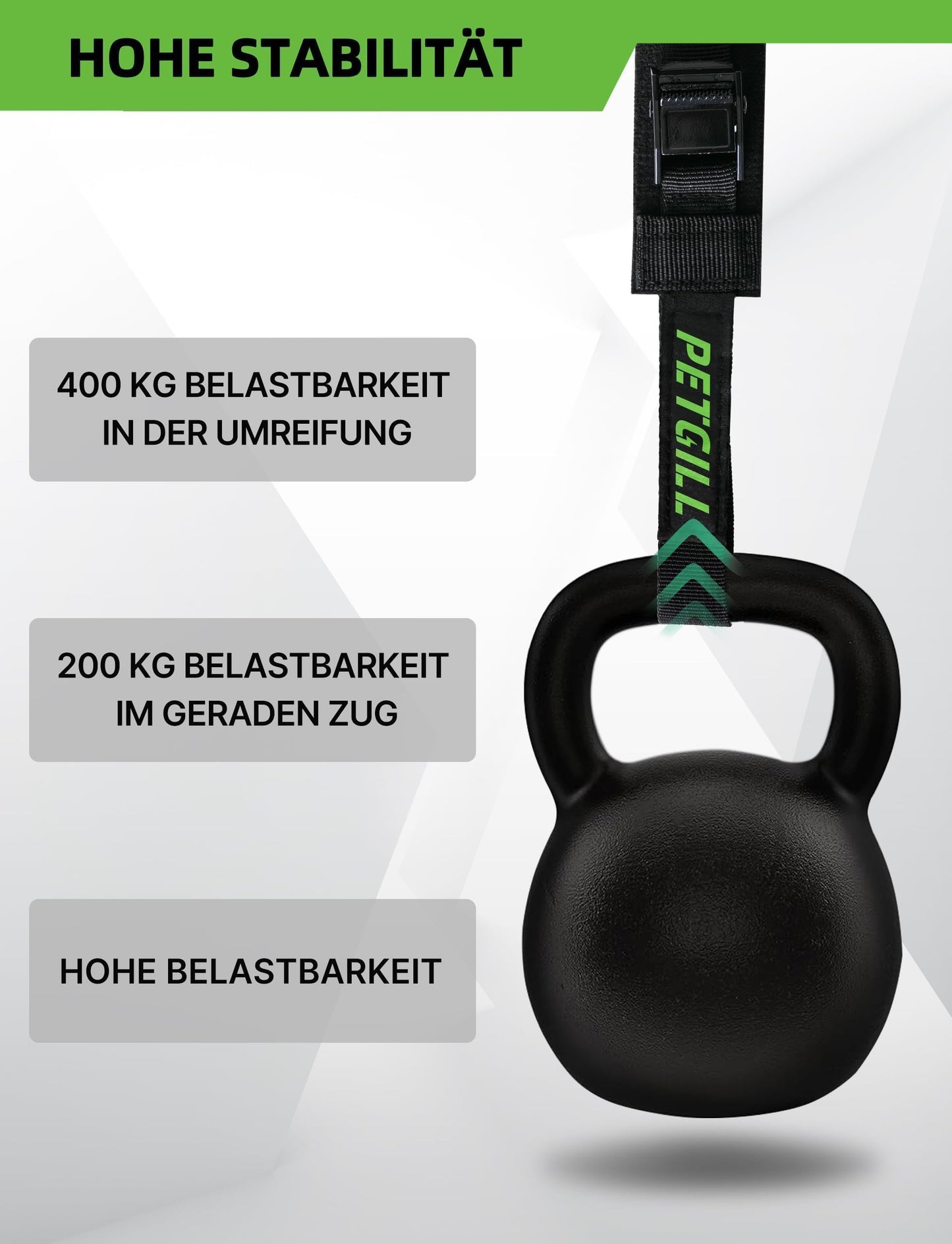 4x Spanngurte mit Polsterung für alle Fahrradträger (40cmx20mm): 200kg Belastbarkeit für Dachträger