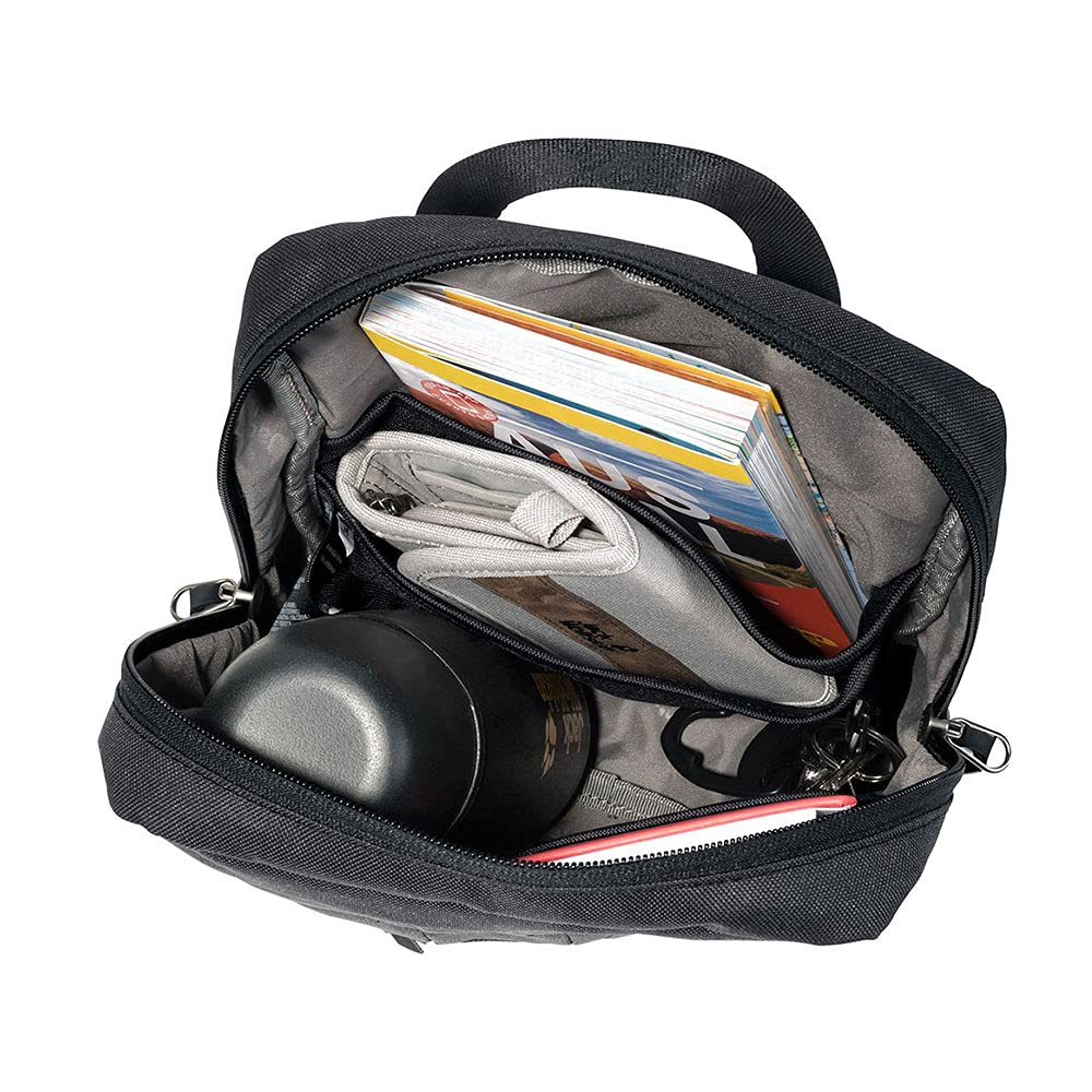 Jack Wolfskin Unisex 'TRT Utility' Umhängetasche mit Reißverschluss (Green Geo Block)