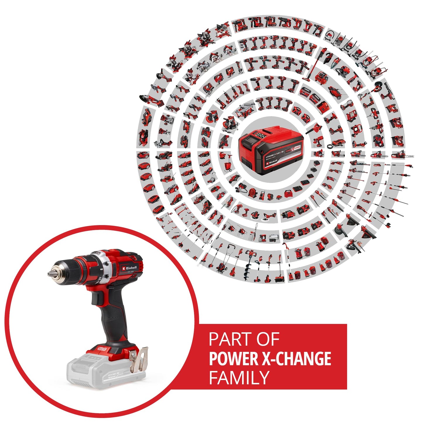 Einhell Akku-Bohrschrauber (TE-CD 18/40) Li-Solo Power X-Change ohne Akku