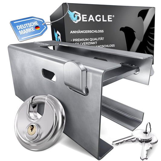 Deagle® Anhängerschloss: Optimaler Schutz im abgekuppelten Zustand bei jeder Wetterlage
