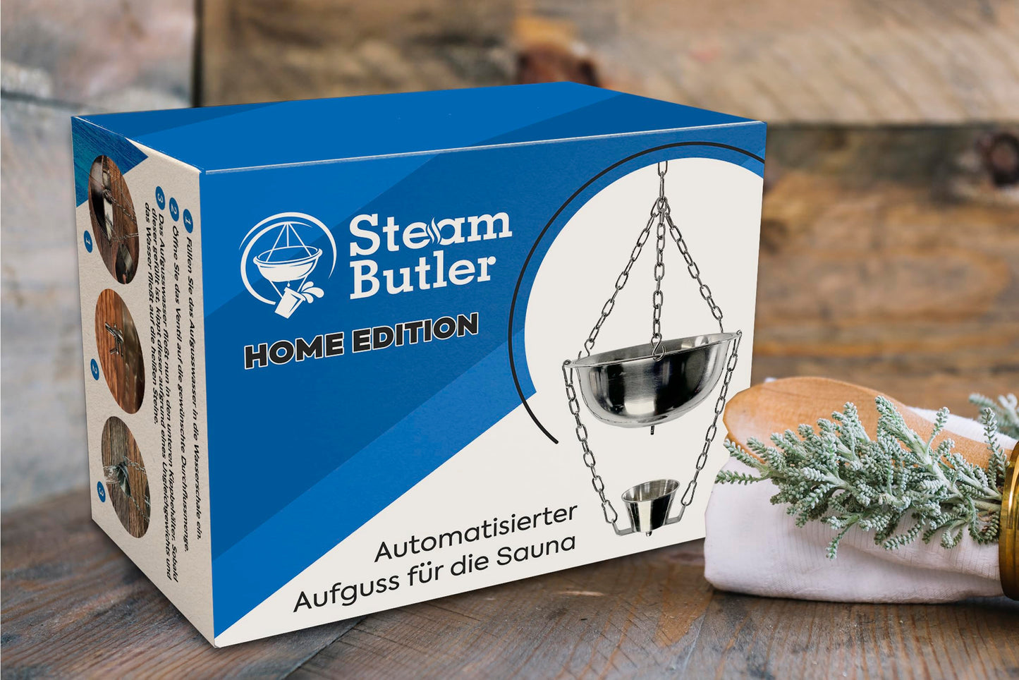 Original Steam Butler Home: Automatischer Aufguss für die Sauna aus Edelstahl: Stufenlos Intensität einstellbar