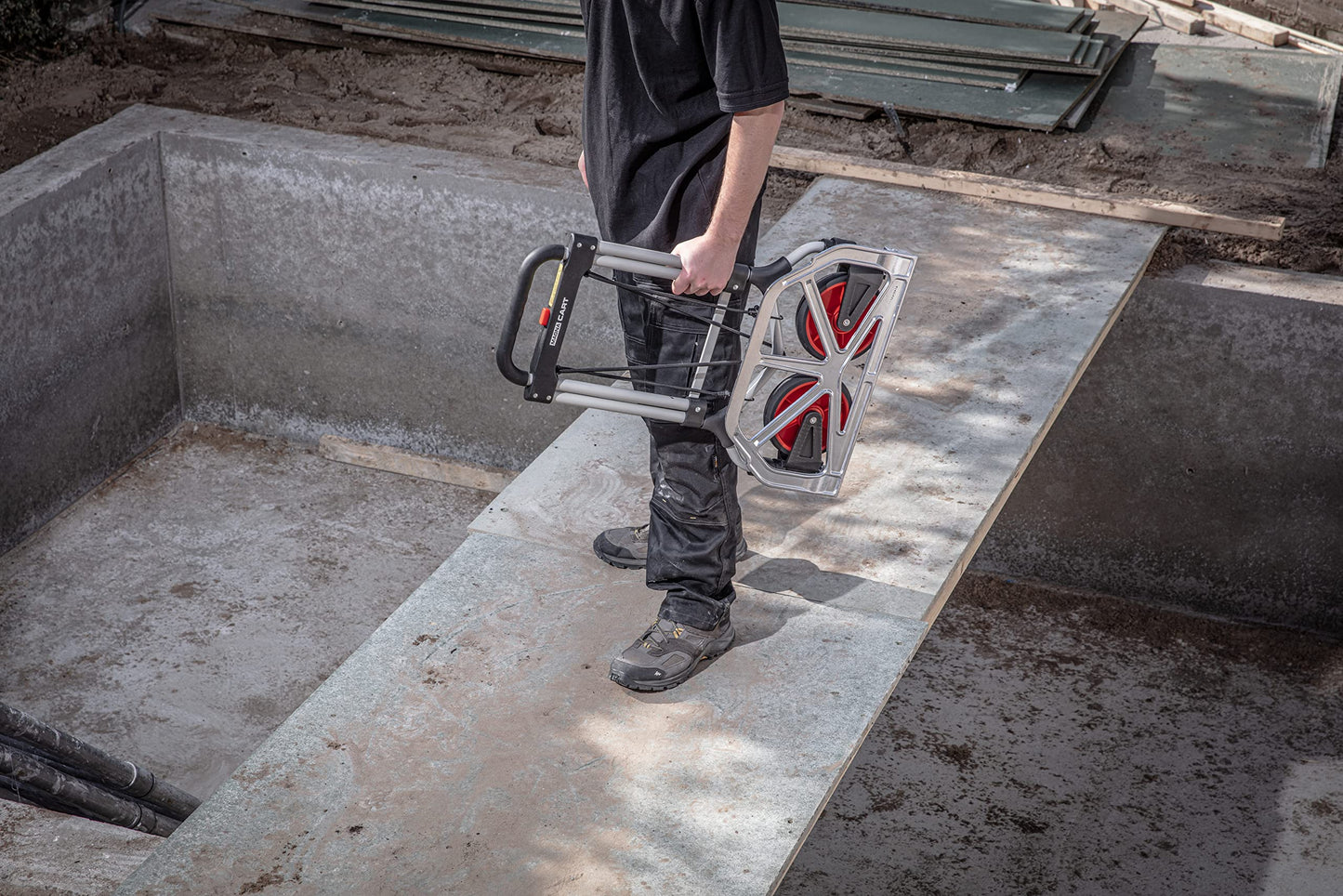 Magnacart Faltbare Sackkarre: Tragfähigkeit bis zu 90kg | Transportwagen aus leichtes Aluminium