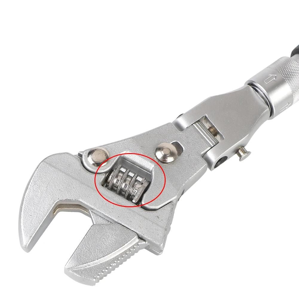 10-Zoll Ratschen-Drehmomentschlüssel mit 180° klapp- und drehbarem Kopf 4