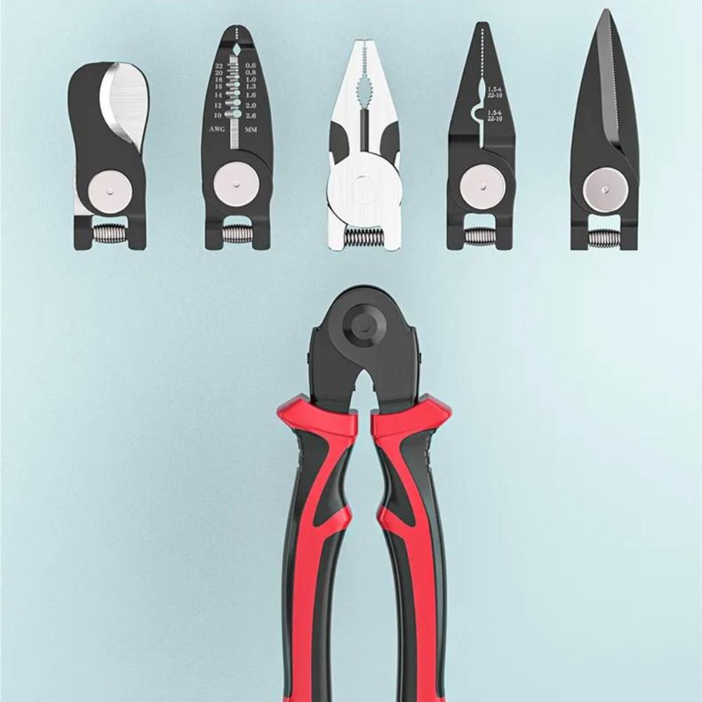 Multifunktionale Handwerker-Zange | mit austauschbaren Wechselköpfen4