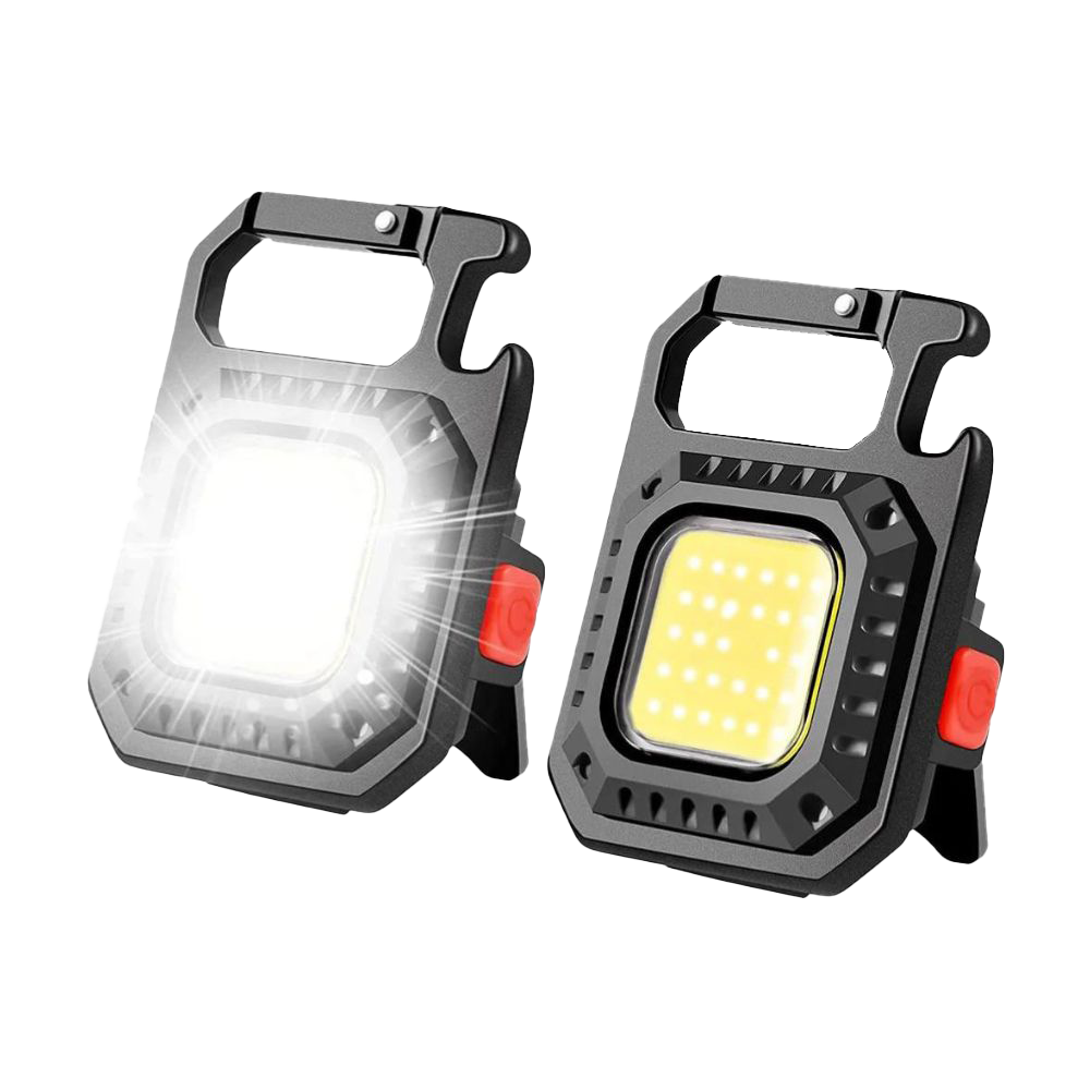 COB-Schlüsselbund LED | 3-Lichtmodi, Klappbar, Wiederaufladbar