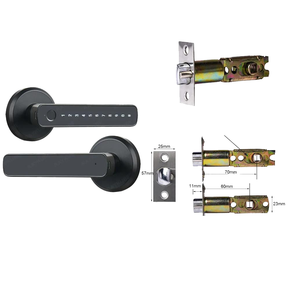 Smarte Fingerabdruck-Türsperre | Fernzugriff über Smartlife/Tuya App: Schlüssellos - Sicher3