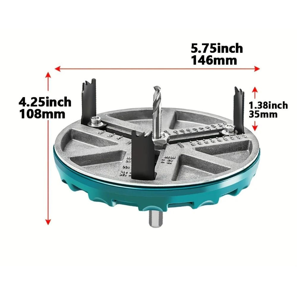 Verstellbare Rundloch-Säge | Durchmesser: 45-130mm für Gipskarton, Holz und mehr 3