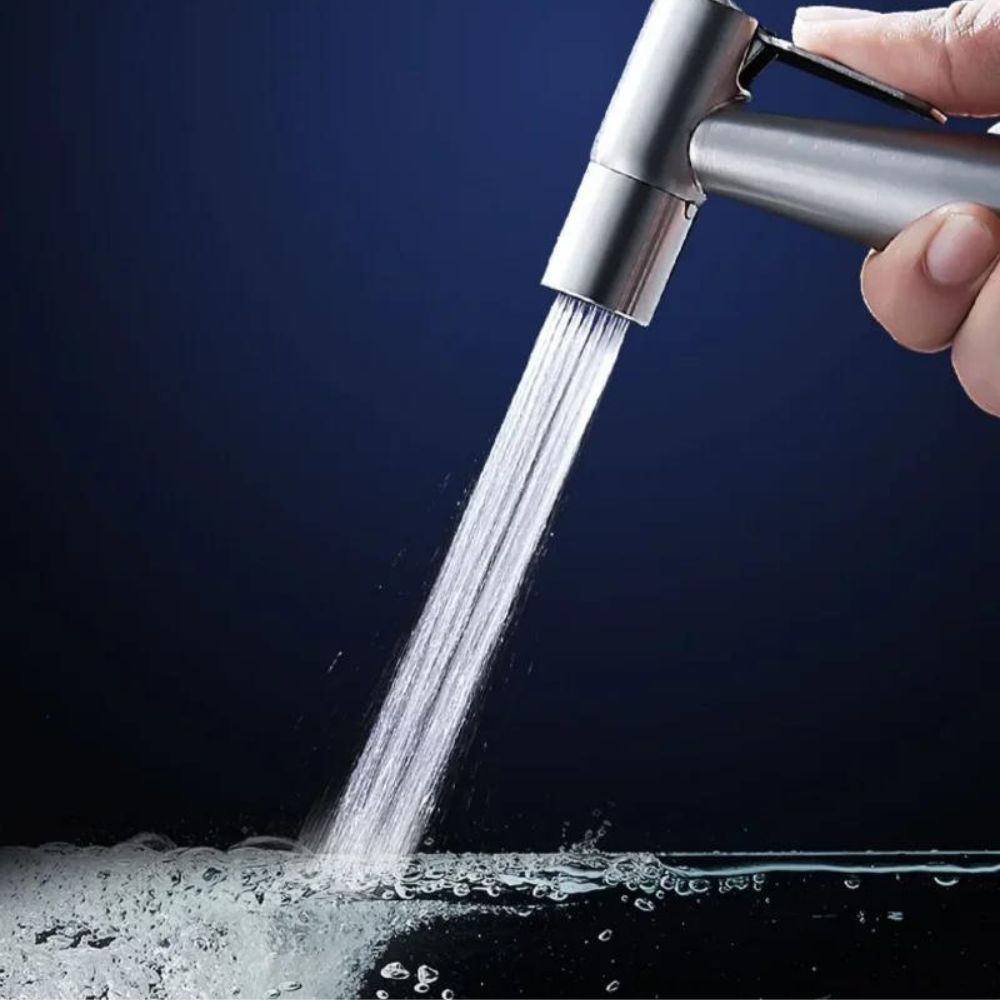 4-in-1 Handgehaltener Bidet-Spritzpistolen-Set aus Edelstahl