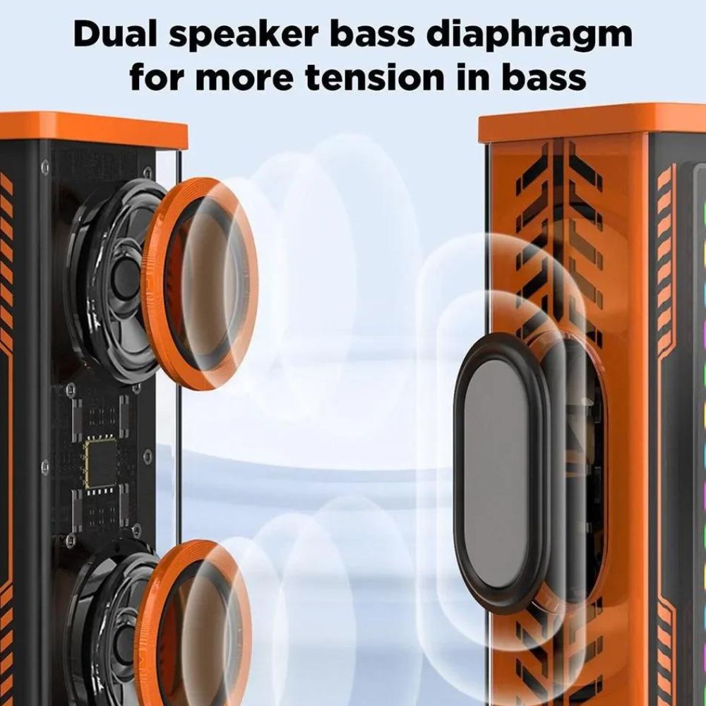 Mecha Music Lautsprecher mit Bluetooth 5.0 | für kabellosen Stereo-Klang1