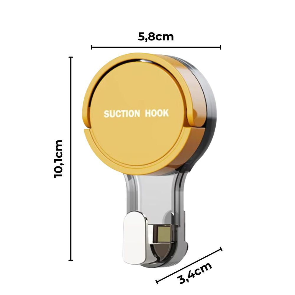 3er-Set Premium Wasserfeste Vakuum-Saugnapf-Mehrzweckhaken für Dusche, Küche und Zuhause: Abnehmbar