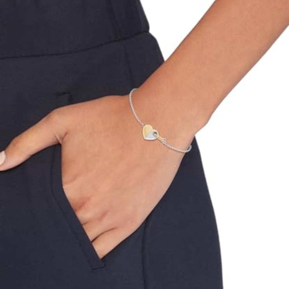 Tommy Hilfiger Gliederarmband für Damen mit einem Herz-Charm