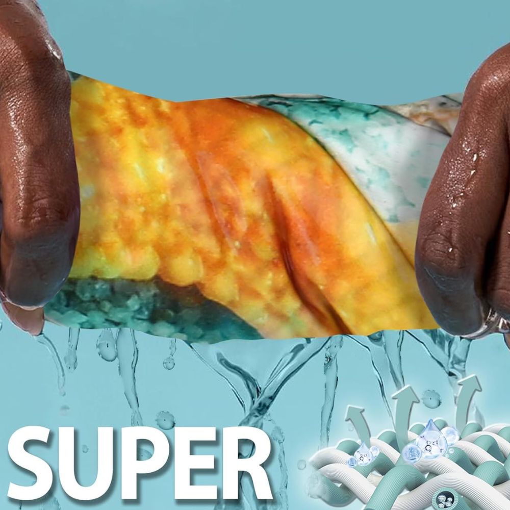 2er-Set Mikrofaser Strand- Badetuch (180x80cm): Saunatuch, Schnelltrocknend, Sandfrei