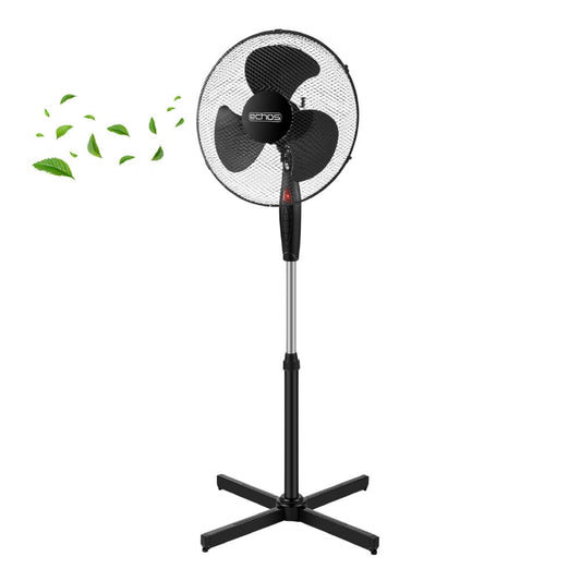 Echos® Standventilator (Ø 43cm): Sehr leise, Energiesparend, 3 Stufen, Oszillation