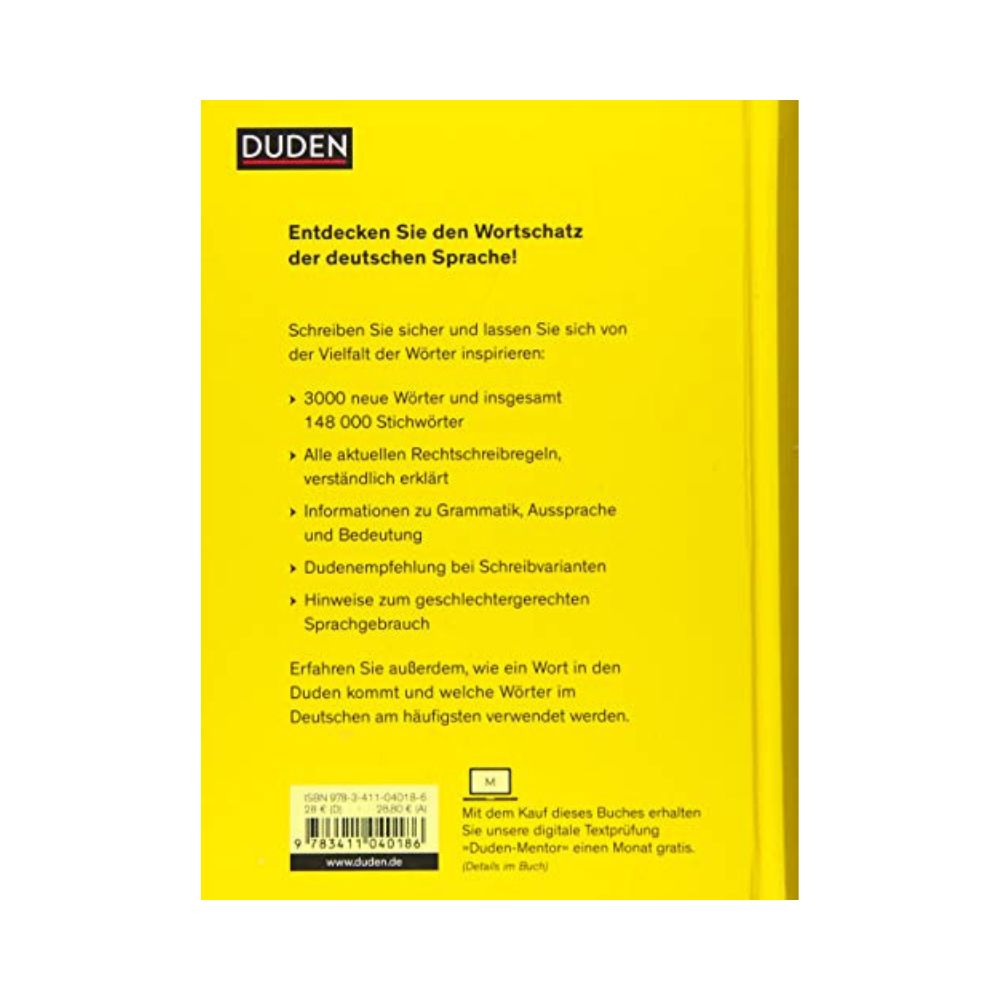 DUDEN: Die deutsche Rechtschreibung: Das umfassende Standardwerk auf der Grundlage der aktuellen amtlichen Regeln