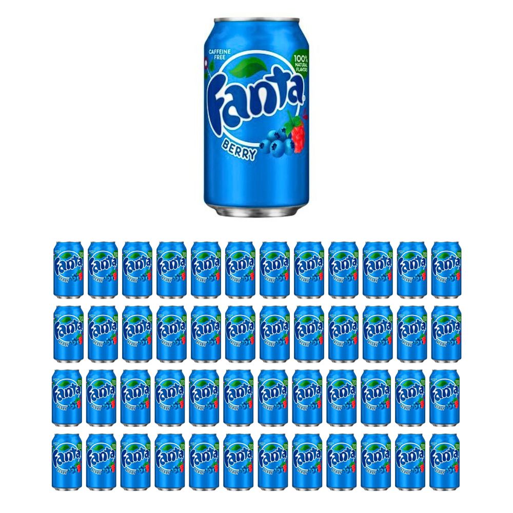 Fanta BERRY USA-Import (48x355ml Dosen) inkl. gratis Fivestar Kugelschreiber: Einwegpfand