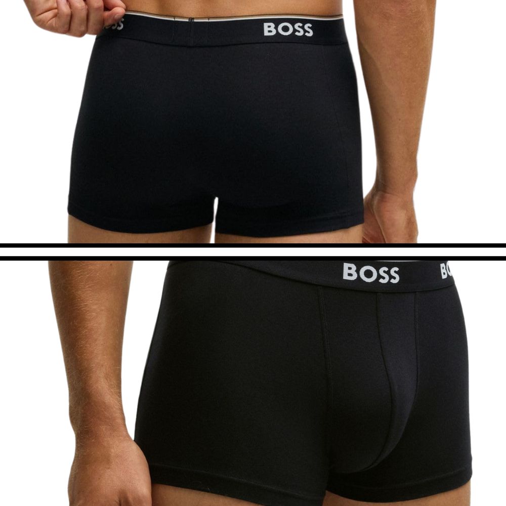 BOSS Herren Boxershorts (3er-Pack) Baumwolle-Elasthan, Premium Designs