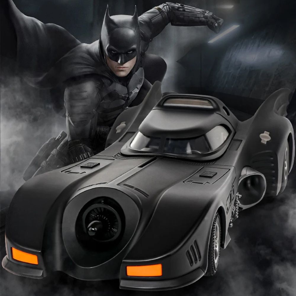 Batmobile 1989 (1:18) Cast Modell in Schwarz | Spielzeugauto für Kinder & Erwachsene