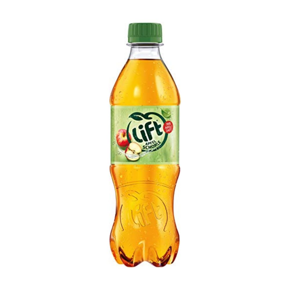 Lift Apfelschorle (12x500ml): Fruchtig-Spritziges Erfrischungsgetränk aus natürlichem Apfelsaft