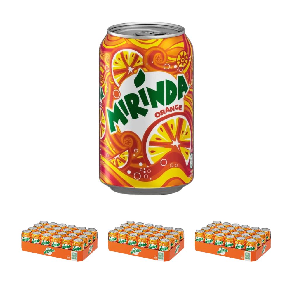 Mirinda 'Orange' Erfrischungsgetränk (72x0,33l Dosen)