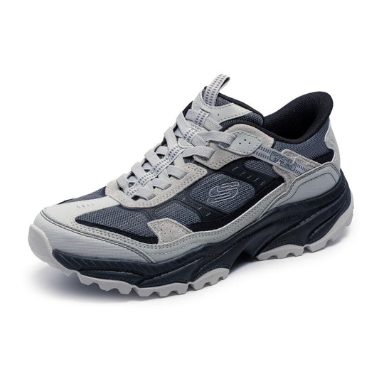 Skechers 'Vigor AT' Slip-Ins Herren Sneaker: Graues Textil-Synthetik
