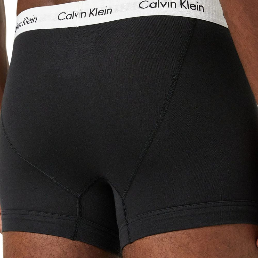 Calvin Klein Herren Boxershorts (3er Pack) mit Logo-Bund: Cotton Stretch, Schwarz